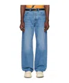 Jacquemus Le De-nime Droit Jeans Multicolor In Blue