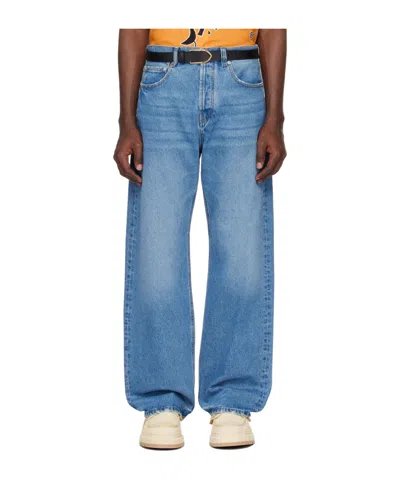 Jacquemus Le De-nime Droit Jeans Multicolor In Blue