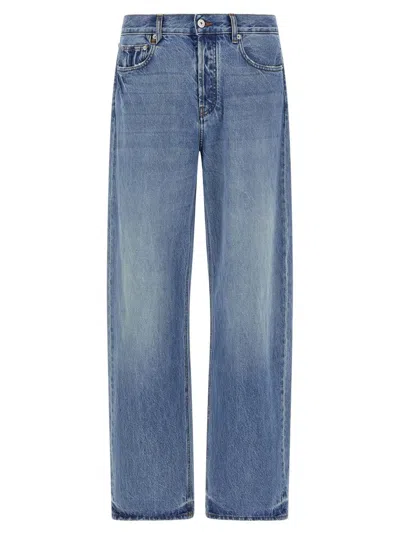 Jacquemus Le De-nime Droit Jeans Multicolor In Blue