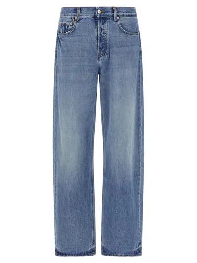 Jacquemus Le De-nime Droit Jeans Multicolor In Blue