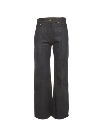 Pre-owned Jacquemus Le De Nîmes Bordado Straight-leg Jeans In Blue