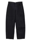 Jacquemus Le De-nimes Button-fastening Panelled Jeans In Black