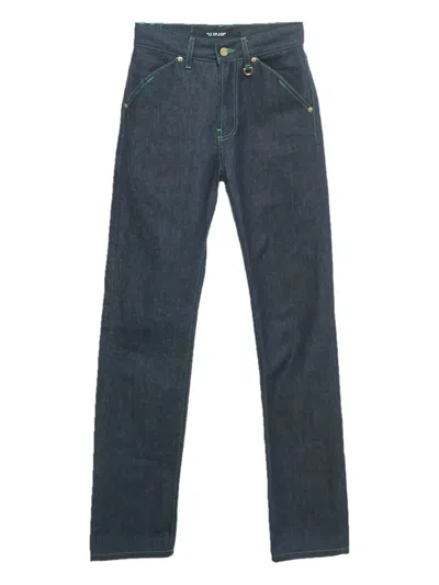 Pre-owned Jacquemus Le De Nîmes Contrast-stitching Jeans In Blue