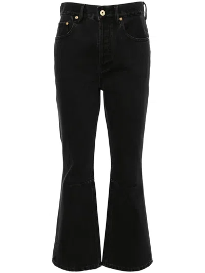 Jacquemus Le De-nîmes Court Cropped Jeans In Black