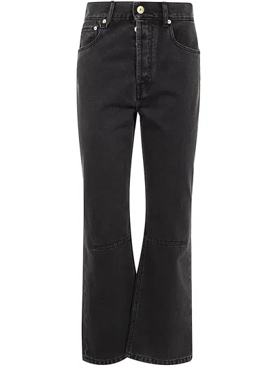 Jacquemus Le De-nîmes Court Cropped Jeans In Black