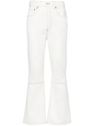 JACQUEMUS LE DE-NIMES COURT CROPPED JEANS