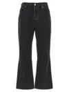 Jacquemus Le De-nîmes Large Mid-rise Boyfriend Jeans In Black
