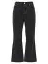 Jacquemus Le De-nîmes Large Mid-rise Boyfriend Jeans In Black