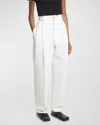Jacquemus Women Le De-nimes Curzi Jeans In White