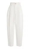 Jacquemus Women Le De-nimes Curzi Jeans In White