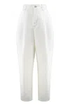 Jacquemus Women Le De-nimes Curzi Jeans In White