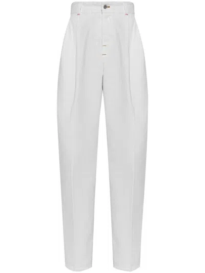 Jacquemus Women Le De-nimes Curzi Jeans In White
