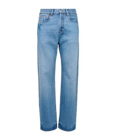 Jacquemus Le De-nimes Droit Cotton Denim Jeans In Blue