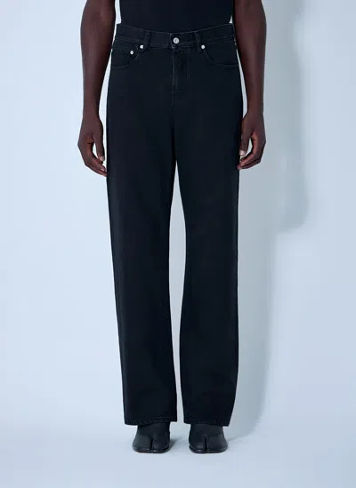 Jacquemus Men Le De-nimes Droit Jeans In Black