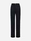 Jacquemus Le Haut De Nimes Denim Straight Jeans In Black
