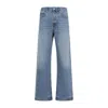 Jacquemus Denim Trousers Featuring Belt Loops In Blue