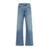 Jacquemus Denim Trousers Featuring Belt Loops In Blue