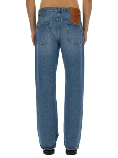 Jacquemus "le De Nîmes Droit" Jeans In Navy