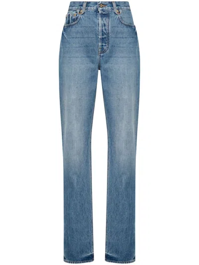 Jacquemus Le De-nimes Droit High-rise Straight Jeans In Blue
