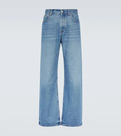 Jacquemus Le De Nîmes Brand-patch Regular-fit Straight-leg Jeans In Blue