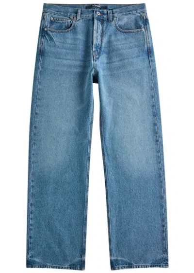 Jacquemus Le De Nimes Droit Straight-leg Jeans In Blu