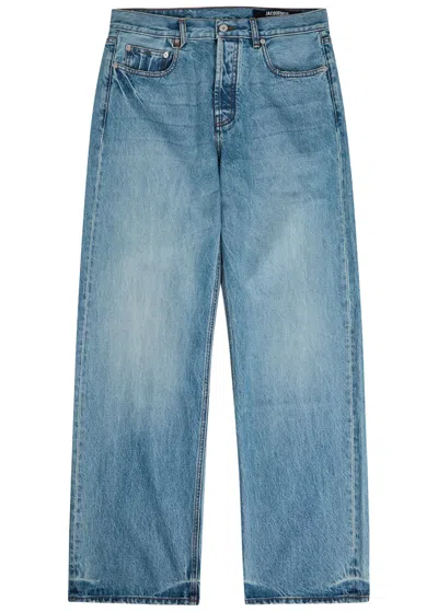 Jacquemus Le De-nîmes Droit Straight-leg Jeans In Blue