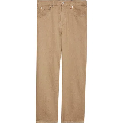 Jacquemus Le De-nîmes Droit Straight Leg Jeans In Brown