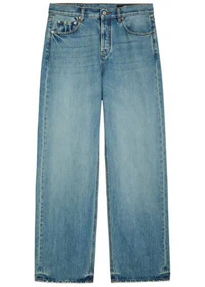 Jacquemus Le De-nimes Droit Wide-leg Jeans In Blue