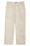 Jacquemus The Fernando De-nîmes Trousers In Croco Beige