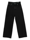 Jacquemus Le De-nimes Droit Jeans Women In Black