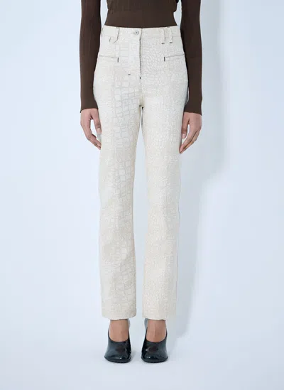Jacquemus Women Le De Nimes Jeans In White