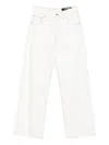 Jacquemus Le De Nimes Wide Leg Jeans In White