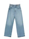 Jacquemus Denim Trousers With Belt Loops In Blue