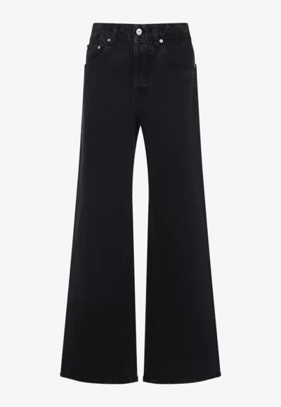 Jacquemus Le De-nimes Large Black Cotton Jeans