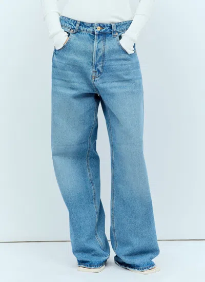 Jacquemus Le De-nîmes Large Jeans In Blue