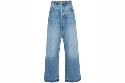 Pre-owned Jacquemus Le De Nimes Large Jeans Blue/tabac