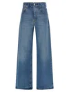 Jacquemus Le De-nîmes Large Jeans Light Blue In Blue