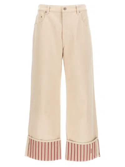 Jacquemus Off-white La Casa 'le De-nîmes Large' Jeans