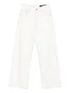 Jacquemus Le De Nimes Wide Leg Jeans In White