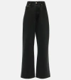 Jacquemus Le De-nîmes Large Mid-rise Boyfriend Jeans In Black