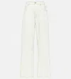 Jacquemus Le De Nimes Wide Leg Jeans In Weiss