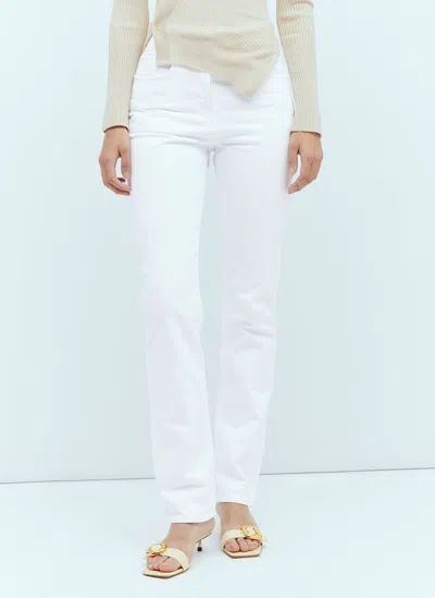 Jacquemus Le De Nimes Linon Jeans In White