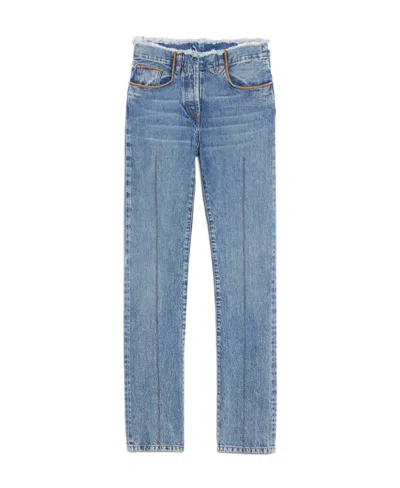 Jacquemus Le De Nimes Linon Straight-leg Jeans In Blue