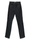 Jacquemus Straight Jeans In Dark Blue Denim In Blue