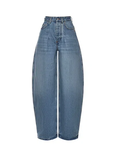 Jacquemus Le De-nîmes Oval Jeans In Blue