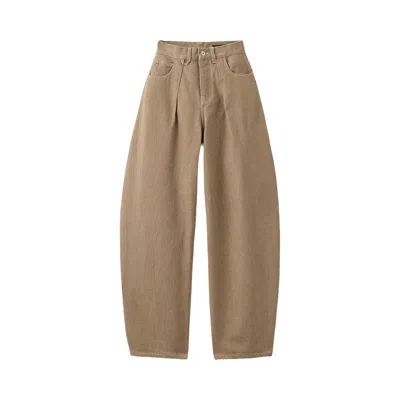 Pre-owned Jacquemus Le De-nimes Ovalo 'beige' | Tan | Women's Size 25 In Brown