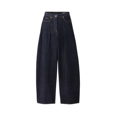 Pre-owned Jacquemus Le De Nimes Ovalo 'dark Navy' | Blue | Women's Size 25