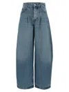 Jacquemus Ovalo High-rise Wide-leg Trousers In Blue