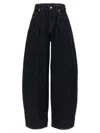 Jacquemus Women De-nimes Ovalo Denim Pants In Blue