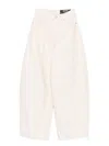Jacquemus Trousers With Pleated Front And Side Pockets In Neutral